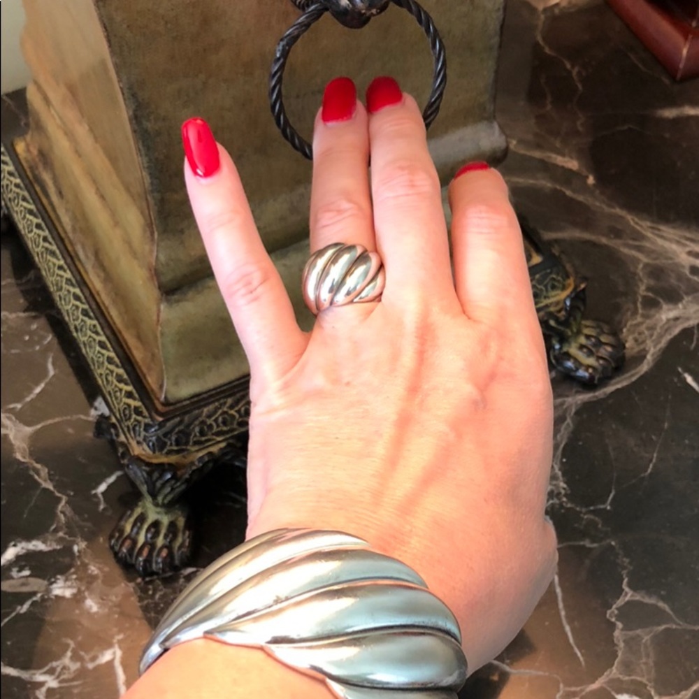 DAVID YURMAN CUFF ONLY-925 SILVER DY HAMPTON CUFF - Picture 1 of 6